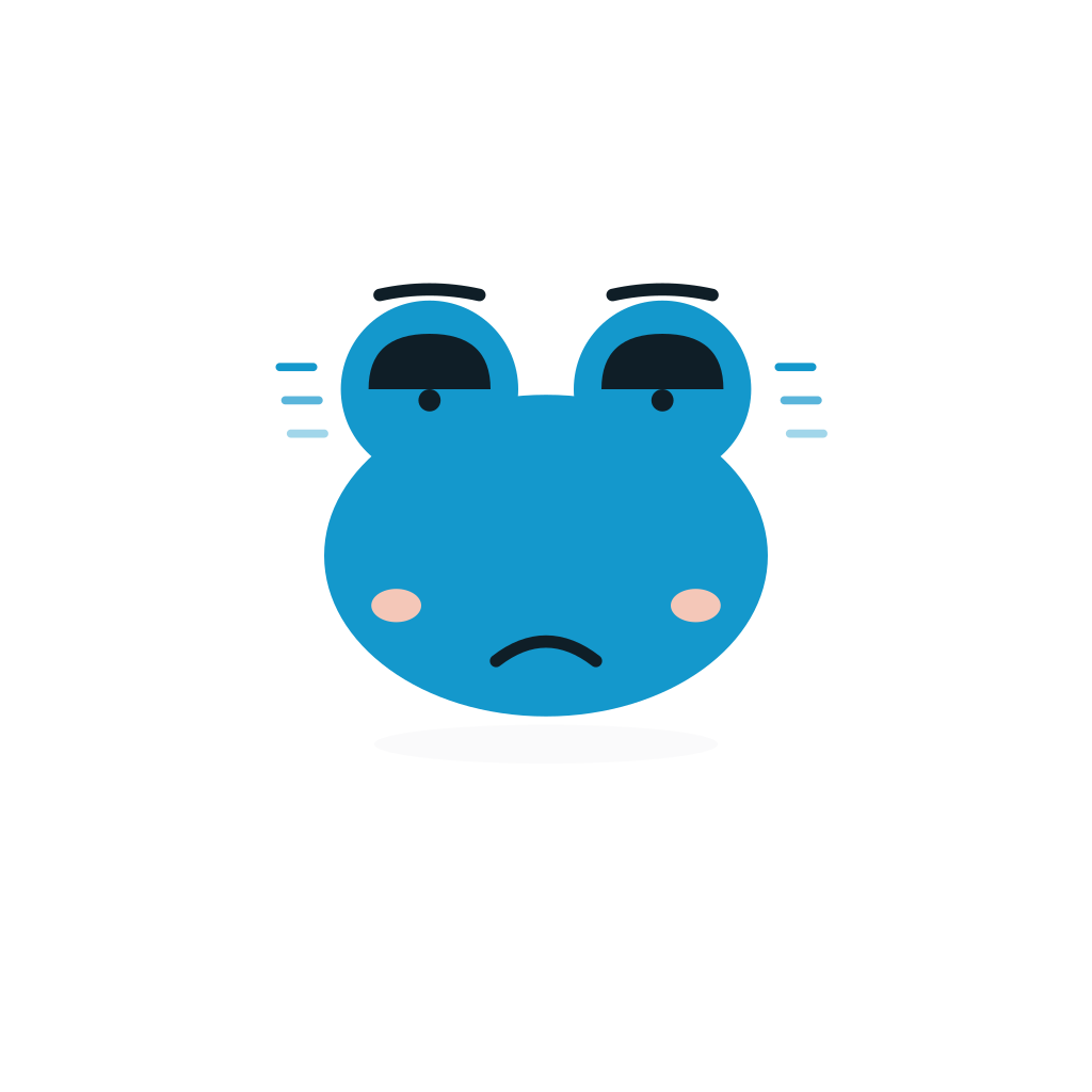 Woodfrog mascot, Hear no noise